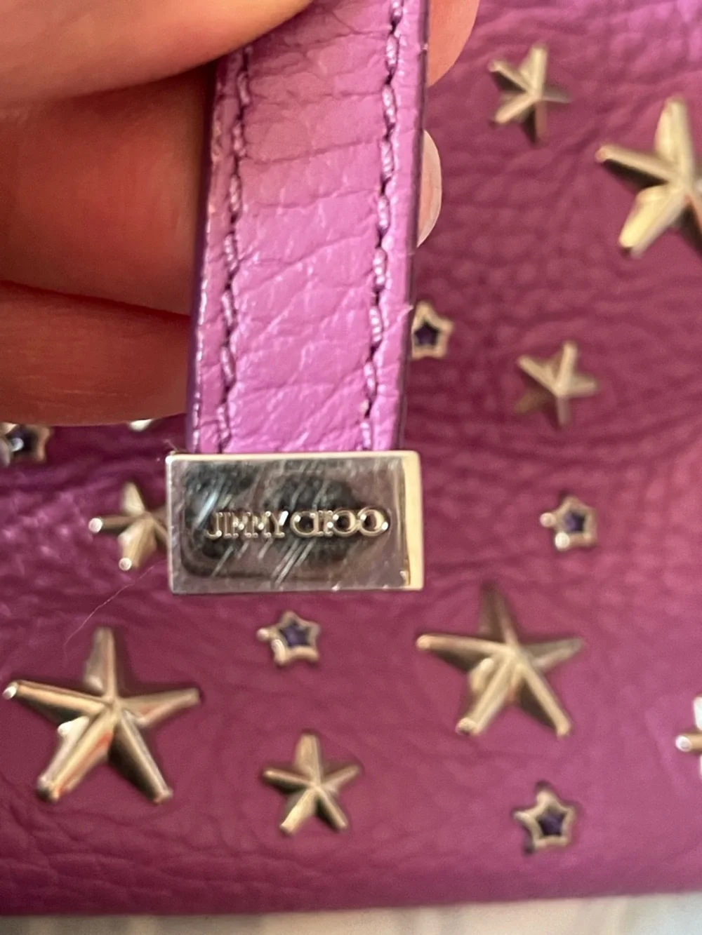 Jimmy Choo Pink Star-Studded Tote - Picture 10 of 10